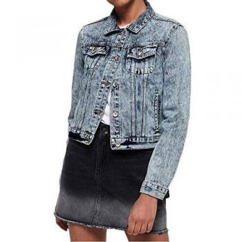 Superdry Damen‑Acid Wash Jeans‑Jacke XL