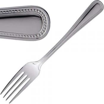 Amefa 12-Pack Bead Dessert Forks in Stainless Steel
