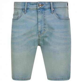 Cotton Blend Casual Fit Denim Shorts