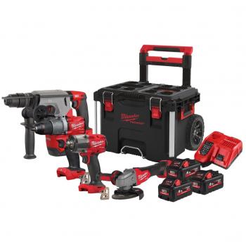 Milwaukee M18 FPP4A2-553P Set con Trapano Avvitatore e Avvitatore