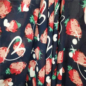 Tissu léger fraise