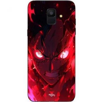 Protector de teléfono negro “Luffy Gear Art” – Samsung A6 2018