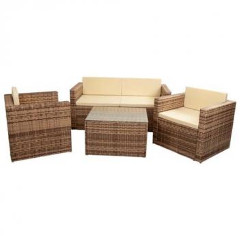 Kit conjunto mesa, sofa y 2 sillones