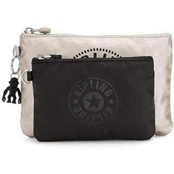 Kipling Duo Pouch, Portefeuille Femme Loisirs Sport, Argenté