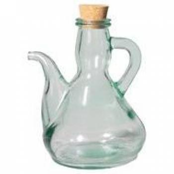 Aceitera Cristal Tapon Corcho 1/4L