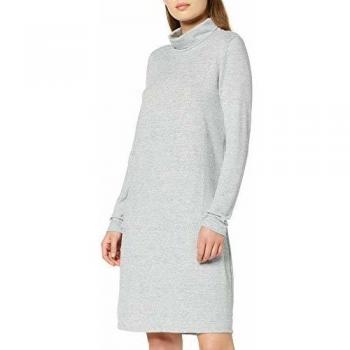 Vero Moda Vmmalena Robe courte à col roulé, Gris (Light Grey Melange), 44