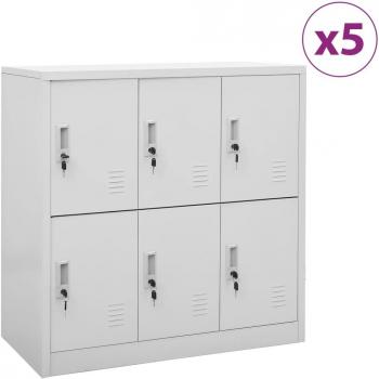 Caja de Almacenamiento Torana 90x45x92,5 cm en Acero Gris