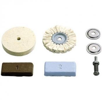 Wolfcraft Juego de pulido de bricolaje I 2178000 I Práctico