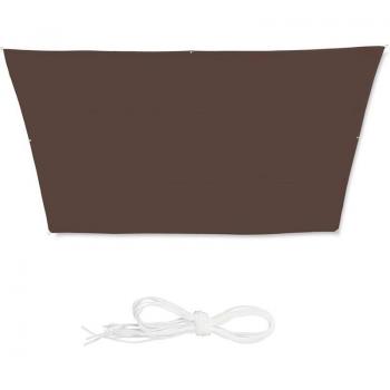 Voile d'ombrage 3 x 5,5 x 4 m couleur brun