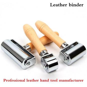 DIY Leather Roller with Wooden Handle