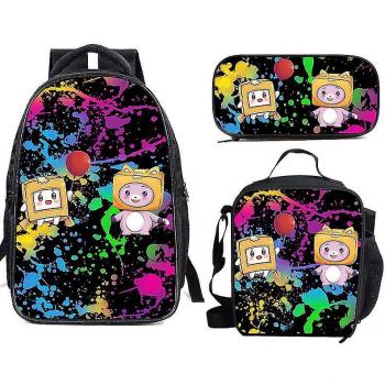 Mochila Primaria Lankybox con Diseño de Cartoon