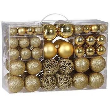 Palline di Natale oro 100 pezzi