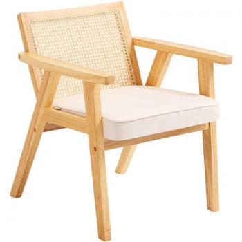 Rattan Comfort VEVOR: Silla Tapizada para Sala y Cocina
