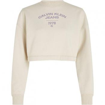 CALVIN KLEIN JEANS Cropped Sweatshirt Beige M