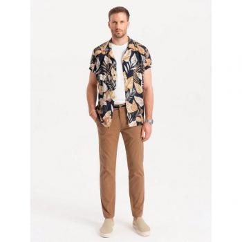 OMBRE Dekorative Chinohose für Herren – Braun, V4 M, 2XL (2XL)