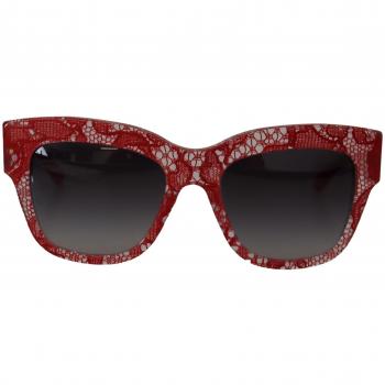 Dolce & Gabbana Red Lace Sunglasses
