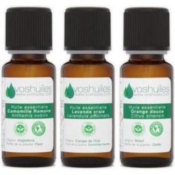 Colección Voshuiles Noche Serenidad: Aceite Esencial 2x10 ml + 5 ml
