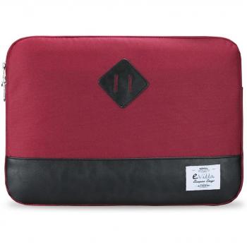 Funda e-Vitta Heritage 14 para Notebook Negro y Rojo