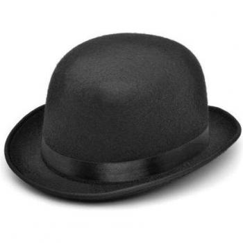 Bristol Novelty Unisex Zwarte Melon Hoed Eén Maat