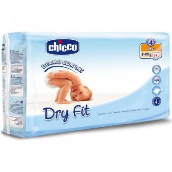 Chicco Pannolini Taglia 4 Dry Fit 8-18 kg 38 Pezzi
