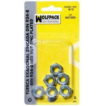 Wolfpack Tuerca Hexagonal Zincada M05 (30 Piezas) Norma DIN934