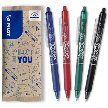 Penne Pilot Frixion Clicker Gel 4x, Stile Tratto Medio, Palette Multicolore