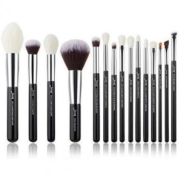 Jessup Foundation Puder Pinsel Set – Schwarz/Silber