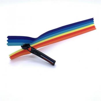 5# Rainbow Nylon Zipper for Crafting and Garment Accessories