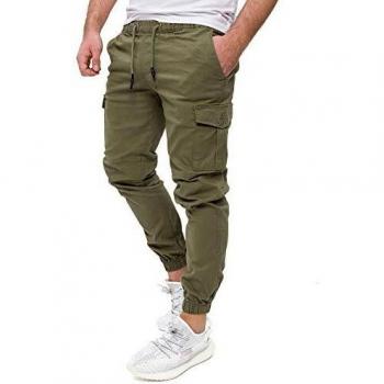 PITTMAN Cargo Herren Chino Hose Kaki Cargohose Darius by Pit