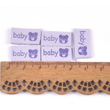 50pcs Bear Sewing Labels for Hats and Bags