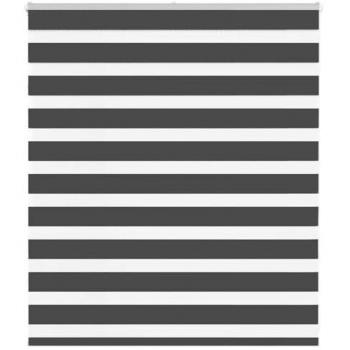 Zebra Blind Black 120x100 cm Polyester Vidaxl