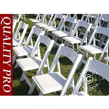 Sedie Pieghevoli 8 Pz. Dancover Bianco 44x46x77 cm