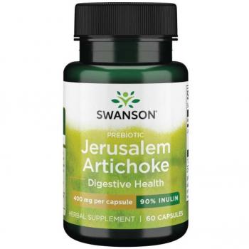 Swanson 60 Capsules Jerusalem Artichoke Prebiotic 400mg