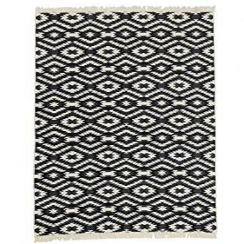 Done.® Waschbarer Ethno Teppich BARCELONA, rechteckig, 8 mm Höhe, Flachgewebe mit Fransen