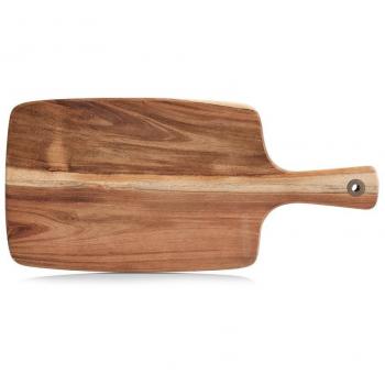 Akazien-Servierbrett mit Griff – 41,8 × 19,5 cm