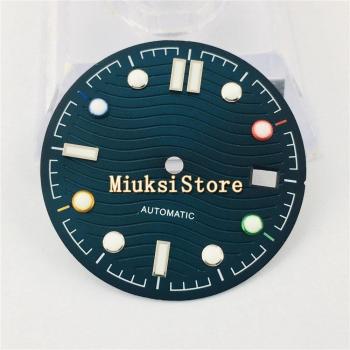 31mm sterile blue watch face and hands for NH35 NH36 movement
