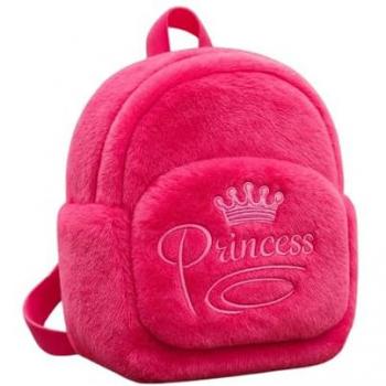 Zainetto femminile 27 cm rosa morbido Dolce stile corona principessa ideale per madri e passeggiate