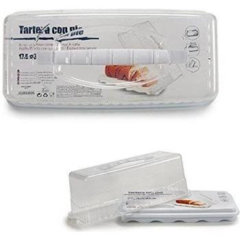 Rectangular White Plastic Pie Plate (BigBuy Home) – 16.5 x 15 x 35 cm