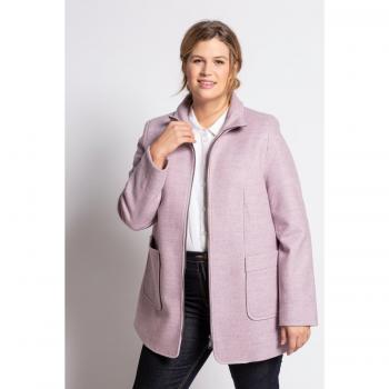 Cappotto poliestere fibre sintetiche arancione donna taglia 48/50