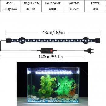 Indoor Aquarium LED Clip Light 18/28/38/48CM