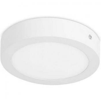 Easy Integrated LED Round Surface Mounted Downlight Matt White Warm White (3000K)