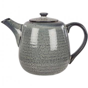 Broste Nordic Sea Teapot – 1.3 L – Gray‑Blue Ceramic