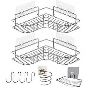 No‑Drill Shower Rack by FinFever