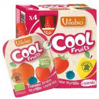 Cool Fruits Manzana Fresa y Arándano 4 x 90 g