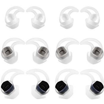 TEEMADE 12 Pieces Silicone Earbud Tips for Soundsport Wireless Earphones (White)