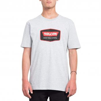 T-shirt Volcom CRESTICLE BSC SS 100% Coton Biologique Homme, Gris Mélangé, Taille L