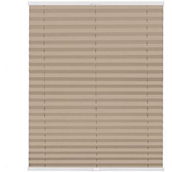 Plissee Verdunkelung Klemmfix, ohne Bohren, Beige
