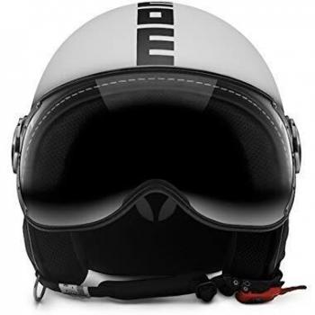 Casco Blanco Negrosport Demi Jet de Momó Design M/L