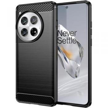 Funda Carbono Negra Compatible con Oneplus 12 5G