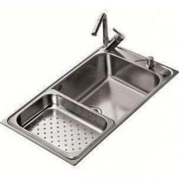 Fregadero Teka Bahía Plus 1C Color Inox Ref 12127001 Mueble De 90 Cm